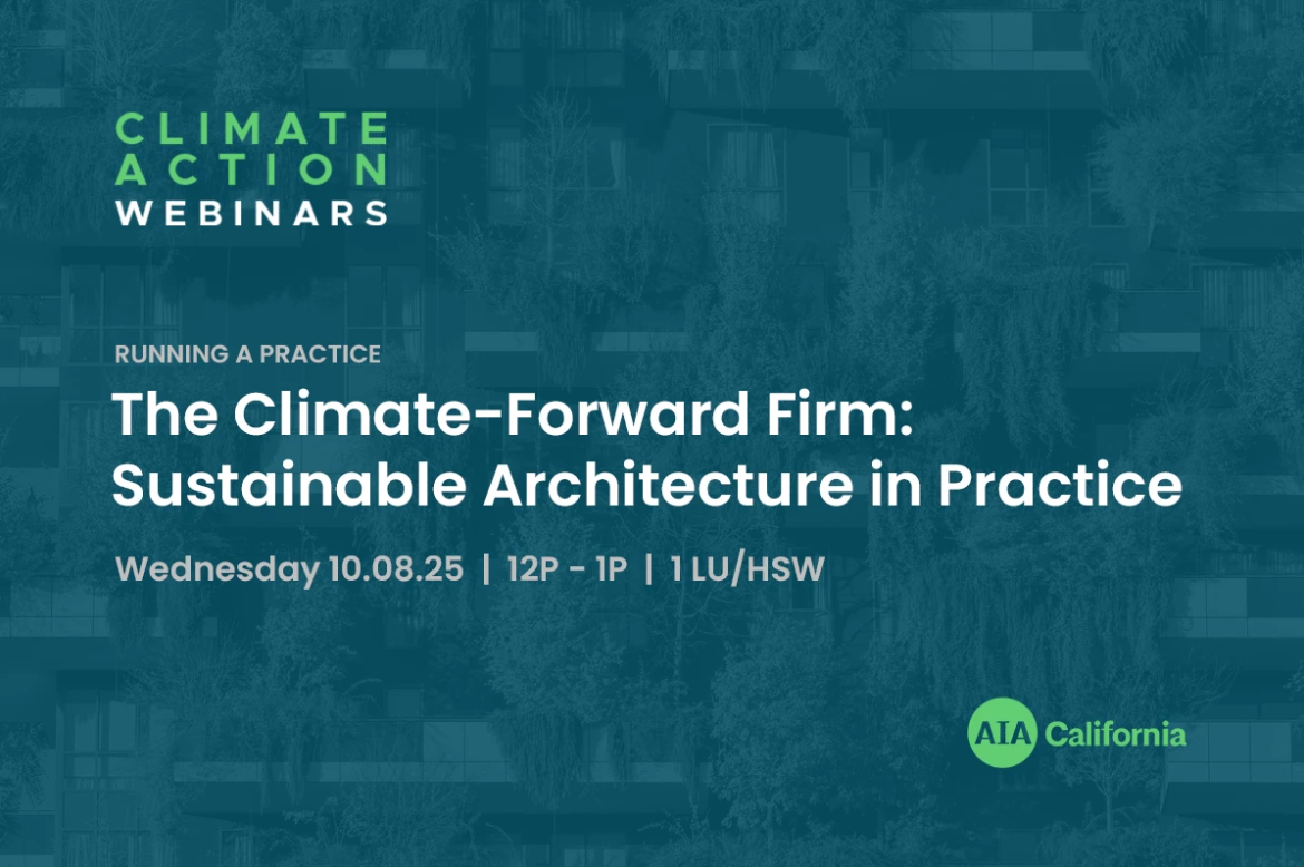 Image for the course: The Climate-Forward Firm: Sustainable Architecture in Practice